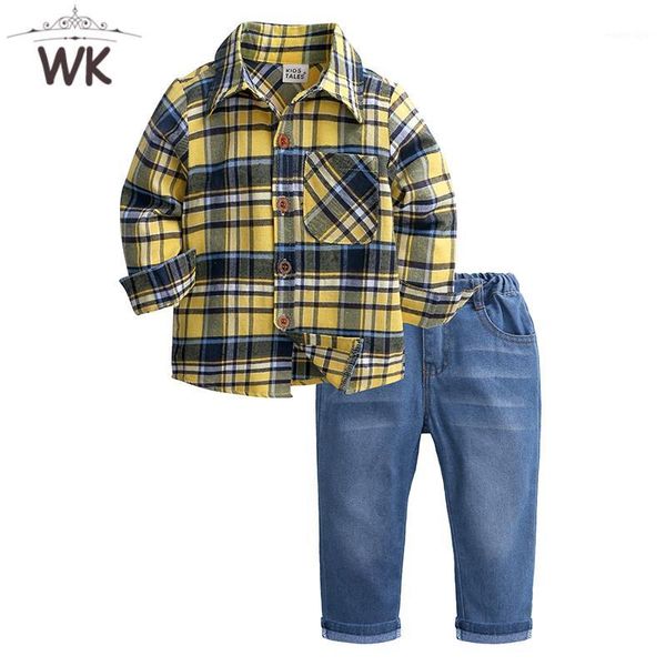 boys autumn clothes 1-6t children's clothing sets for boys long sleeve plaid shirt + jeans fashion denim pants suit jt-3561, White
boys autumn clothes 1-6t children's clothing sets for boys long sleeve plaid shirt + jeans fashion denim pants suit jt-3561, White