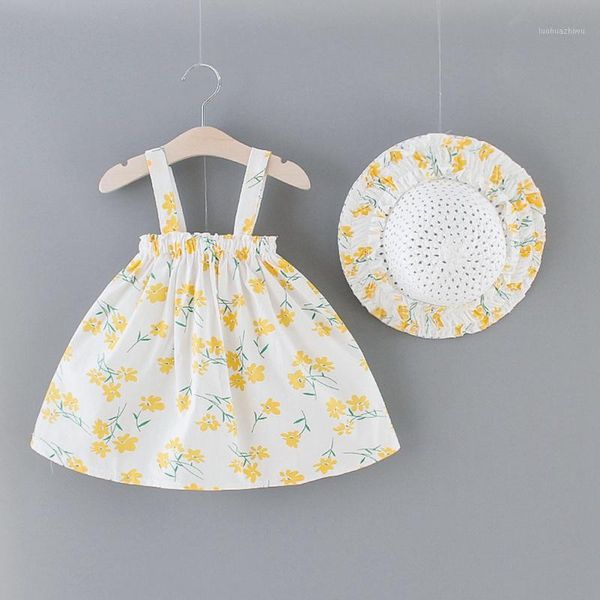 girl's dresses 2pcs girls' summer sleeveless shoulder strap print dress toddler baby girls princess + hat1, Red;yellow
girl's dresses 2pcs girls' summer sleeveless shoulder strap print dress toddler baby girls princess + hat1, Red;yellow