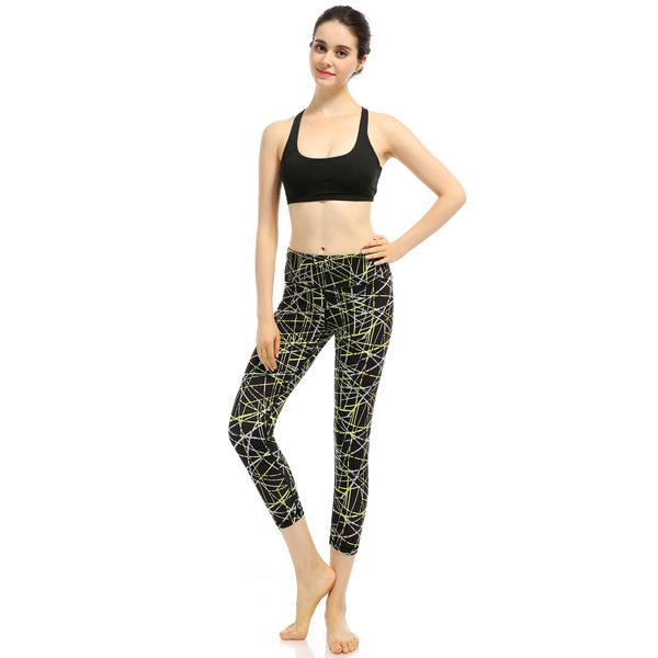 new yoga training sports pants leggings elastic gym fitness workout running tights compression trousers, White;black
new yoga training sports pants leggings elastic gym fitness workout running tights compression trousers, White;black