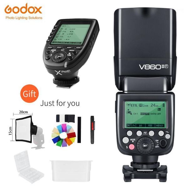godox v860ii-fl gn60 2.4g high-speed sync 1/8000s li-on battery camera flash speedlite + xpro-f trigger for1
godox v860ii-fl gn60 2.4g high-speed sync 1/8000s li-on battery camera flash speedlite + xpro-f trigger for1