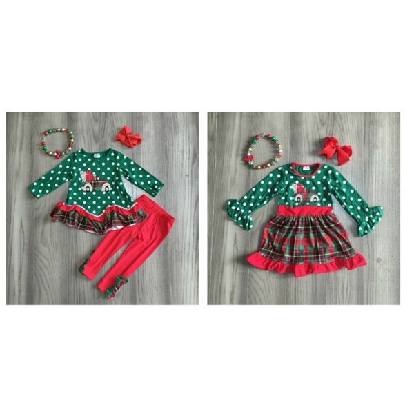 girlymax christmas truck dark green fall/winter baby girls plaid outfits pants set clothes ruffles boutique match accessories 201031, White
girlymax christmas truck dark green fall/winter baby girls plaid outfits pants set clothes ruffles boutique match accessories 201031, White