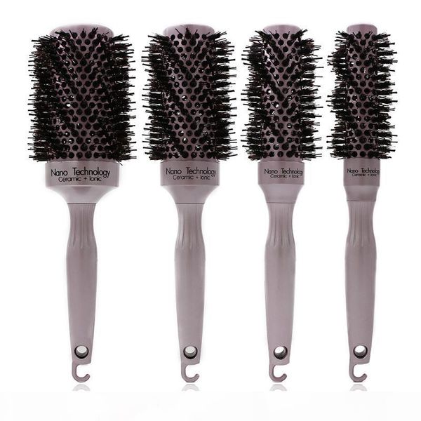 rose gold boar bristle aluminum round brush hairdresser ceramic thermal comb for curly hair styling brushes hair tools salon, Silver
rose gold boar bristle aluminum round brush hairdresser ceramic thermal comb for curly hair styling brushes hair tools salon, Silver