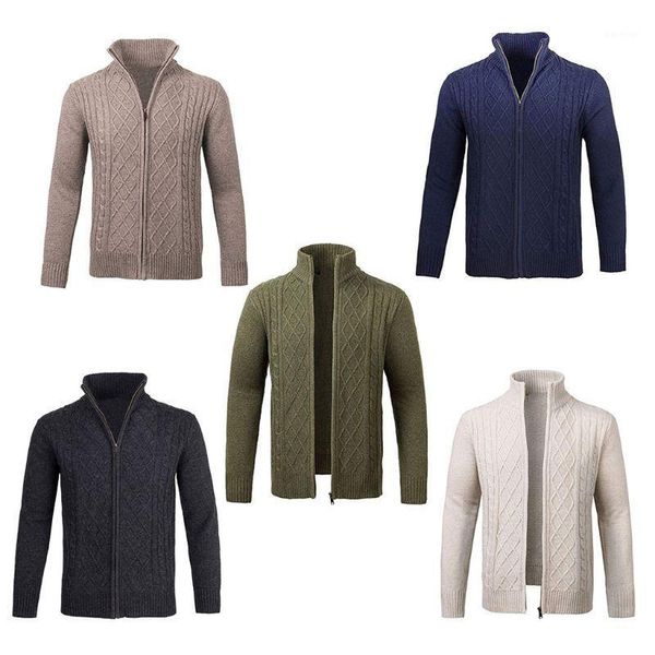 men winter casual turtleneck sweater solid color slim fit zip up knitted cardigan coat jacket1, White;black
men winter casual turtleneck sweater solid color slim fit zip up knitted cardigan coat jacket1, White;black