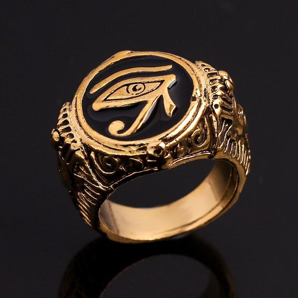 cluster rings 8#-13# egyptian eye of horus metal ring men ra udjat amulet egypt pharaoh king motor biker women vintage, Golden;silver
cluster rings 8#-13# egyptian eye of horus metal ring men ra udjat amulet egypt pharaoh king motor biker women vintage, Golden;silver