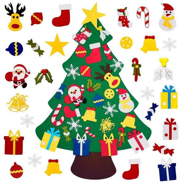 christmas decorations diy felt tree with 30pcs ornaments, xmas gifts for kids year handmade door wall hanging
christmas decorations diy felt tree with 30pcs ornaments, xmas gifts for kids year handmade door wall hanging