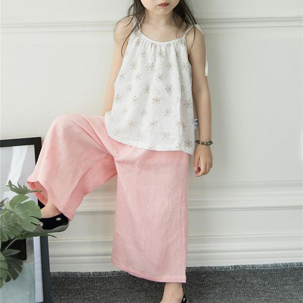 tonytaobaby summer wear new style baby girls two-piece set sleeveless loose pants pure cotton set1, White
tonytaobaby summer wear new style baby girls two-piece set sleeveless loose pants pure cotton set1, White