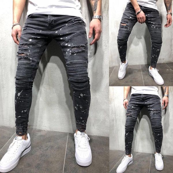 nice new men ripped dot printed skinny jeans destroyed frayed slim fit denim pant casual men slim hole zipper balck jeans pants, Blue
nice new men ripped dot printed skinny jeans destroyed frayed slim fit denim pant casual men slim hole zipper balck jeans pants, Blue