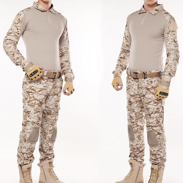 hunting sets desert camouflage men clothes army uniform camo sniper clothing tactical shirt pants combat bdu suit
hunting sets desert camouflage men clothes army uniform camo sniper clothing tactical shirt pants combat bdu suit