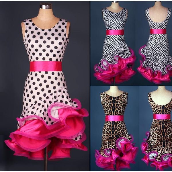 2020 new design polka dot leopard zebra girls spandex latin dance costume women latin dance competition dress, Black;red
2020 new design polka dot leopard zebra girls spandex latin dance costume women latin dance competition dress, Black;red