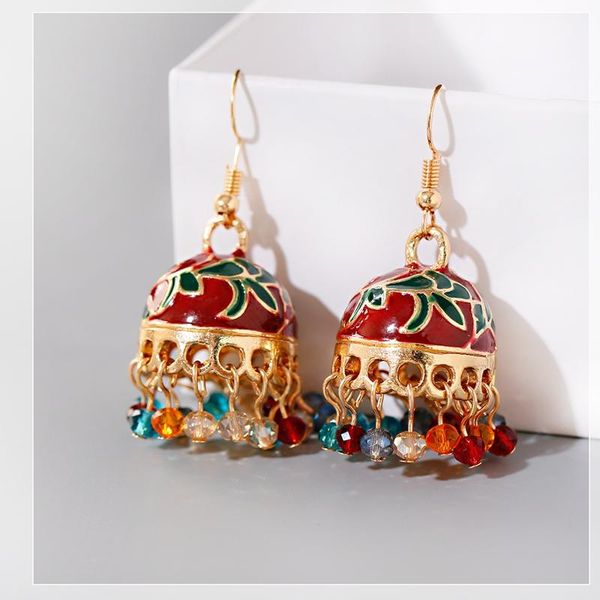 ethnic corful beads tassel turkish earring boucles d'oreille womens vintage gold small bell earrings jewelry, Silver
ethnic corful beads tassel turkish earring boucles d'oreille womens vintage gold small bell earrings jewelry, Silver