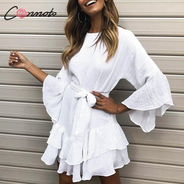conmoto women autumn winter short dress female 2020 fashion solid color flare sleeves mini dress mujer chic high waist vestidos1, Black;gray
conmoto women autumn winter short dress female 2020 fashion solid color flare sleeves mini dress mujer chic high waist vestidos1, Black;gray