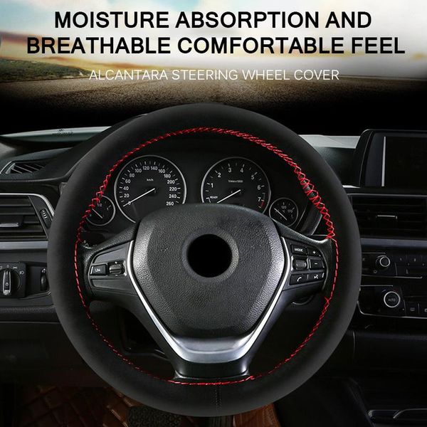 steering wheel covers aozbz suede fiber car cover anti-slip steering-wheel braid stitch on wrap with needle thread 38cm 14.93inch
steering wheel covers aozbz suede fiber car cover anti-slip steering-wheel braid stitch on wrap with needle thread 38cm 14.93inch