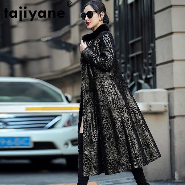 autumn winter coat women clothes real mink fur collar genuine leather jacket sheepskin down coat female long zt4955 201020, Black;brown
autumn winter coat women clothes real mink fur collar genuine leather jacket sheepskin down coat female long zt4955 201020, Black;brown