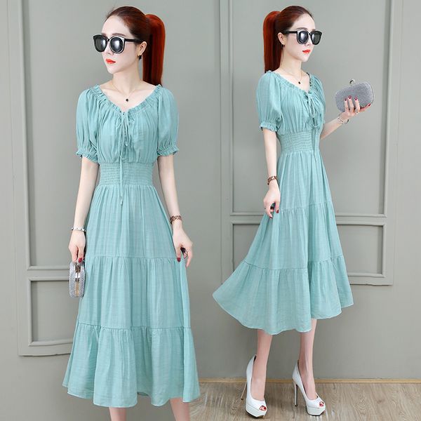 word shoulder short bubble sleeves tea-length big swing high waist slim a-line chiffon simple blue red cocktail dresses 9939 party, Black
word shoulder short bubble sleeves tea-length big swing high waist slim a-line chiffon simple blue red cocktail dresses 9939 party, Black
