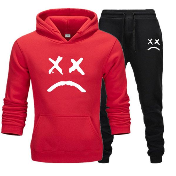men's sports suit printed fleece sweater autumn and winter hoodie sportswear 2-piece set 2021, Gray
men's sports suit printed fleece sweater autumn and winter hoodie sportswear 2-piece set 2021, Gray