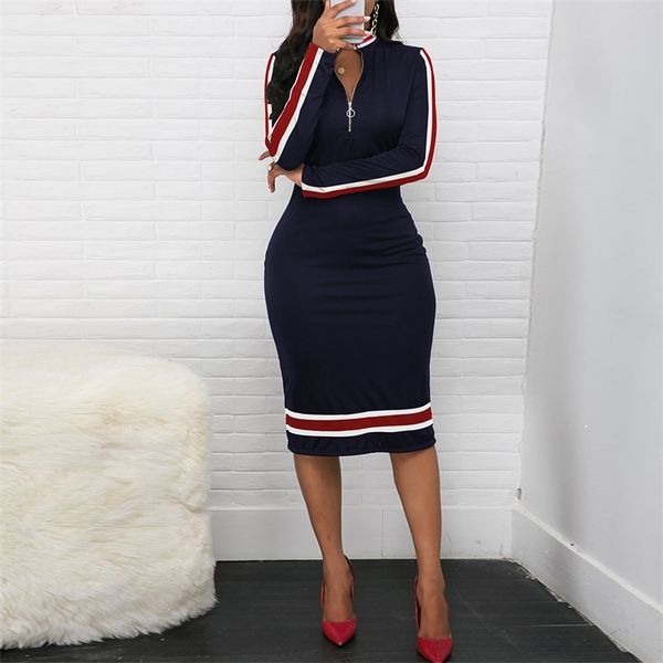 elegant ladies side striped bodycon dress color matching stretch office dresses winter women zipper black dress vestido d30 201028, Black;gray
elegant ladies side striped bodycon dress color matching stretch office dresses winter women zipper black dress vestido d30 201028, Black;gray