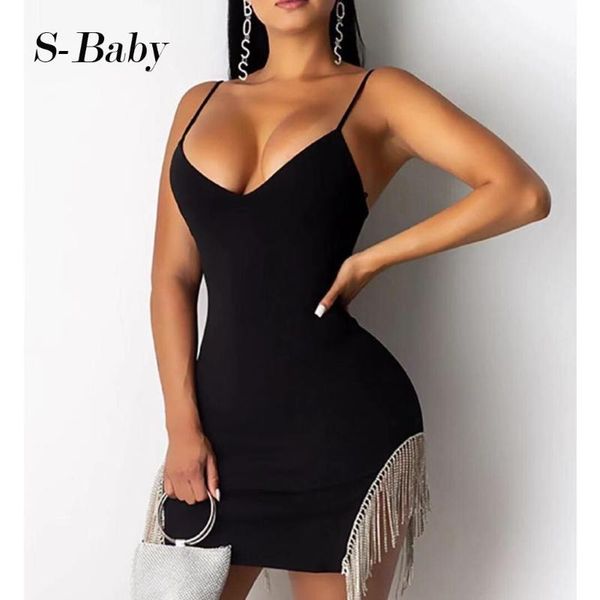 casual dresses woman tassel dress solid black bodycon party mini 2021 summer spaghetti strap female vestidos#g3, Black;gray
casual dresses woman tassel dress solid black bodycon party mini 2021 summer spaghetti strap female vestidos#g3, Black;gray