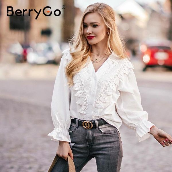berrygo vintage lace white blouse shirt women elegant ruffle summer female backless lace up ladies blouses blusas 20201
berrygo vintage lace white blouse shirt women elegant ruffle summer female backless lace up ladies blouses blusas 20201