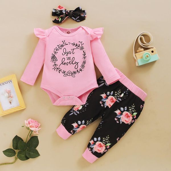 new born baby girl clothes toddler girl winter clothes set pink long sleeve romper black floral pants baby girl romper jumpsuit 1021, White
new born baby girl clothes toddler girl winter clothes set pink long sleeve romper black floral pants baby girl romper jumpsuit 1021, White