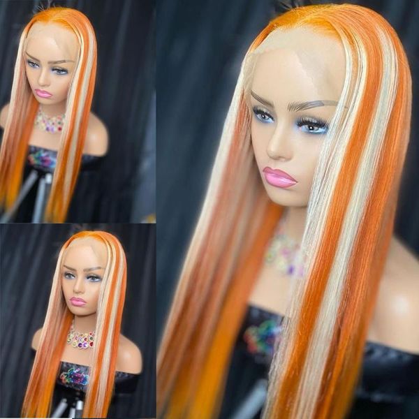 lace wigs orange colored human hair wig pre plucked brazilian remy straight highlight hd transparent front for black women atina, Black;brown
lace wigs orange colored human hair wig pre plucked brazilian remy straight highlight hd transparent front for black women atina, Black;brown