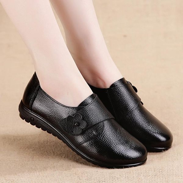 women shoes spring soft soled mother single shoes genuine leather non-slip casual comfortable middle-aged ladies wedge, Black
women shoes spring soft soled mother single shoes genuine leather non-slip casual comfortable middle-aged ladies wedge, Black