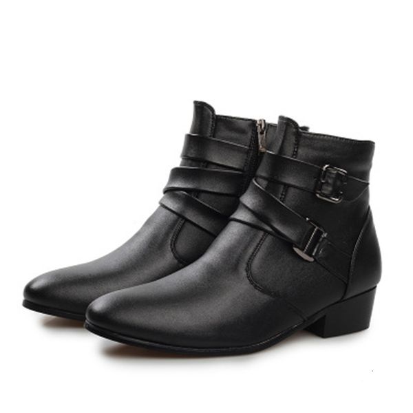 new men's 2021 working western tall male boots pointed english leather buckle 192p, Black
new men's 2021 working western tall male boots pointed english leather buckle 192p, Black