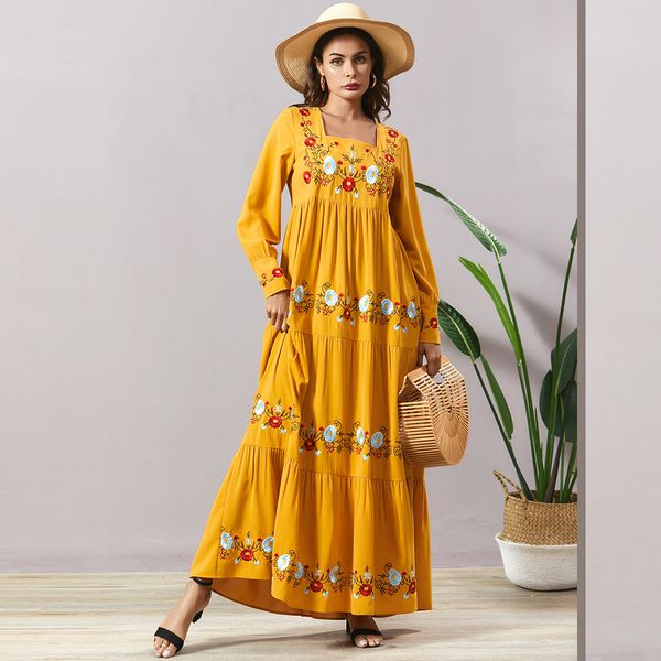 muslim women dress abaya bohomian ramadan maxi long dresses islamic clothing eid musulman hijab moroccan kaftan vestdidos turkey, Black;gray 
muslim women dress abaya bohomian ramadan maxi long dresses islamic clothing eid musulman hijab moroccan kaftan vestdidos turkey, Black;gray