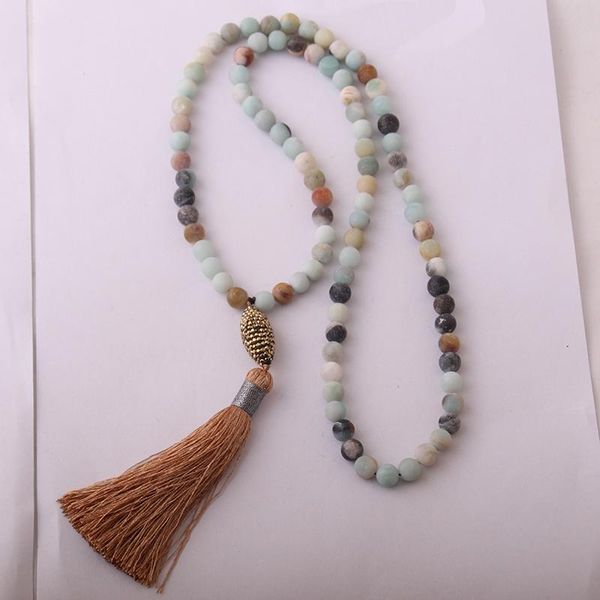 pendant necklaces amazonite stones bohemian tribal jewelry oval crystal ball and beige tassel necklace, Silver
pendant necklaces amazonite stones bohemian tribal jewelry oval crystal ball and beige tassel necklace, Silver