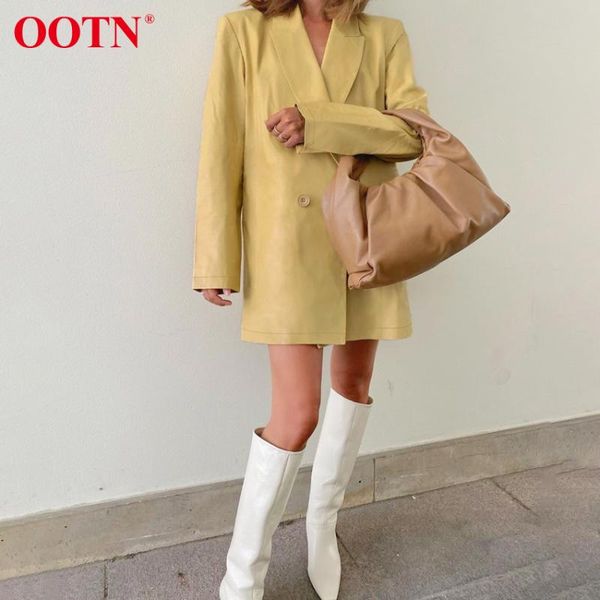 ootn black leather blazers women coat notched collar long sleeve button up jacket winter autumn office lady loose long blazer
ootn black leather blazers women coat notched collar long sleeve button up jacket winter autumn office lady loose long blazer