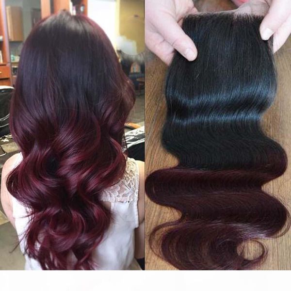 ombre color 1b 99j# dark wine human hair lace closure with dark roots 130% density brazilian hair closures, Black;brown
ombre color 1b 99j# dark wine human hair lace closure with dark roots 130% density brazilian hair closures, Black;brown