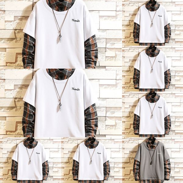 autumn 2020 new style men's fake two shirt sweater splicing pullover sweater youth fashion men's fashion ve60s, Black
autumn 2020 new style men's fake two shirt sweater splicing pullover sweater youth fashion men's fashion ve60s, Black