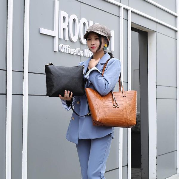 amberler pu leather handbag shoulder bags for women large capacity ladies messenger bags fashion female 2 pieces set tote
amberler pu leather handbag shoulder bags for women large capacity ladies messenger bags fashion female 2 pieces set tote