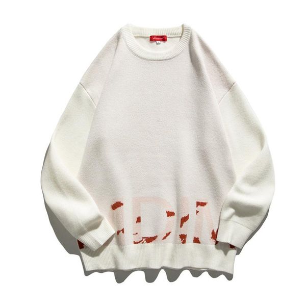 knitted sweater men loose long sleeve o-neck letter jacquard casual pullovers autumn winter male hip hop street couple sweaters, White;black
knitted sweater men loose long sleeve o-neck letter jacquard casual pullovers autumn winter male hip hop street couple sweaters, White;black