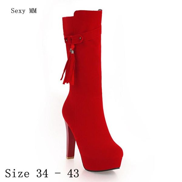 spring autumn women mid-calf boots high heels platform pumps woman short boots shoes plus size 34-40 41 42 43 botas, Black
spring autumn women mid-calf boots high heels platform pumps woman short boots shoes plus size 34-40 41 42 43 botas, Black