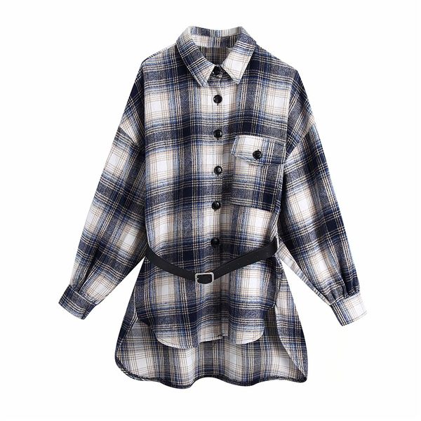 2021 new streetwear xadrez camisas moda senhoras bolso faixas camisa elegante feminino azul longo solto chique menina casacos cbfn, Black
2021 new streetwear xadrez camisas moda senhoras bolso faixas camisa elegante feminino azul longo solto chique menina casacos cbfn, Black