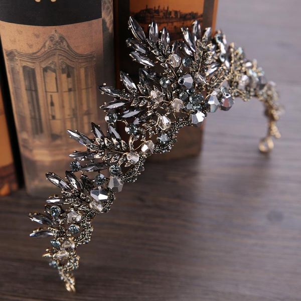 роскошные черные золотые выпускные новорожденные коронки ручной работы тиара невесты головы хрустальные свадьбы диадем королева королевы сва, Golden;silver 
роскошные черные золотые выпускные новорожденные коронки ручной работы тиара невесты головы хрустальные свадьбы диадем королева королевы сва, Golden;silver