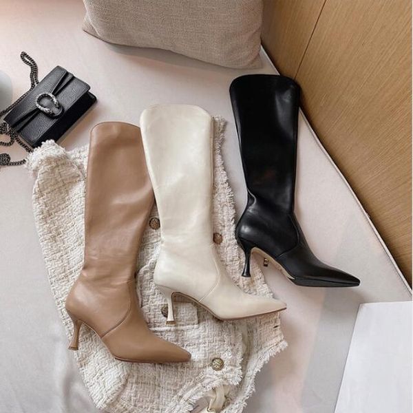 european and american fashion boots 2020 autumn and winter new pointed toe side zipper high heel simple, versatile and comfortable warm boot, Black
european and american fashion boots 2020 autumn and winter new pointed toe side zipper high heel simple, versatile and comfortable warm boot, Black