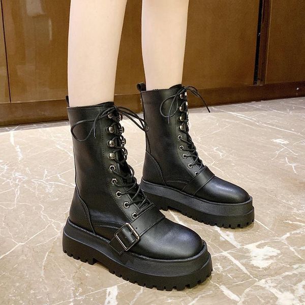 black chunky platform boots women fashion buckle thick sole pu leather ankle boots autumn winter lace up motorcycle botas
black chunky platform boots women fashion buckle thick sole pu leather ankle boots autumn winter lace up motorcycle botas
