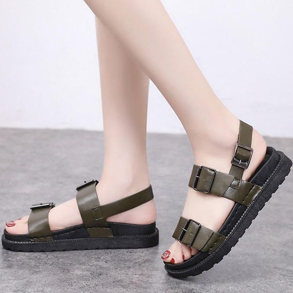 2020 new roman sandals student fashion comfortable harajuku style retro ins wild chic summer female word buckle zapatos de mujer, Black
2020 new roman sandals student fashion comfortable harajuku style retro ins wild chic summer female word buckle zapatos de mujer, Black