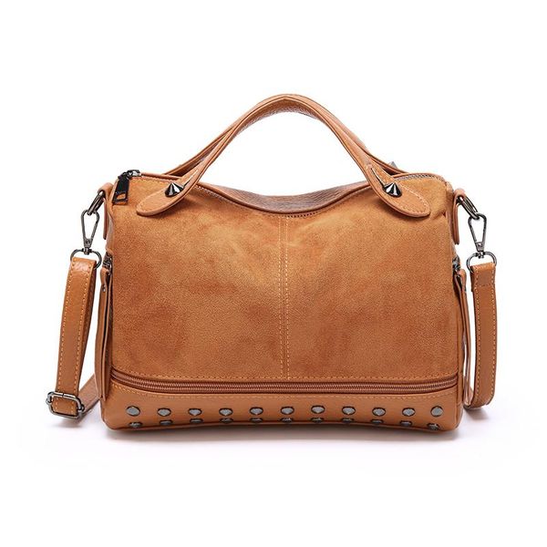 shoulder bags quality casual women bag faux suede pu leather fashion ladies boston messenger rivets
shoulder bags quality casual women bag faux suede pu leather fashion ladies boston messenger rivets