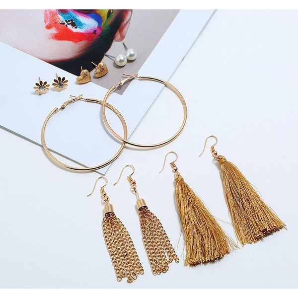 new hoop large earrings european american exaggerated tassel earrings pearl heart cz stud round earrings double h wmtkua queen66, Golden;silver
new hoop large earrings european american exaggerated tassel earrings pearl heart cz stud round earrings double h wmtkua queen66, Golden;silver
