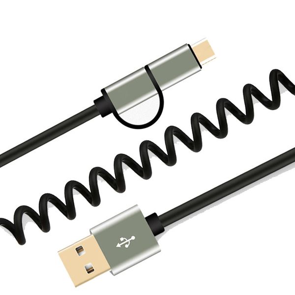 in 2 1 data portable spring micro usb type c mobile phone charging charge cable for samsung galaxy xiaomi huawei moto
in 2 1 data portable spring micro usb type c mobile phone charging charge cable for samsung galaxy xiaomi huawei moto