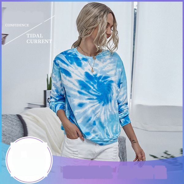 2020 printing tie pullover dye women's round neck long sleeve pullover sweater sample batch ludwv, Black
2020 printing tie pullover dye women's round neck long sleeve pullover sweater sample batch ludwv, Black