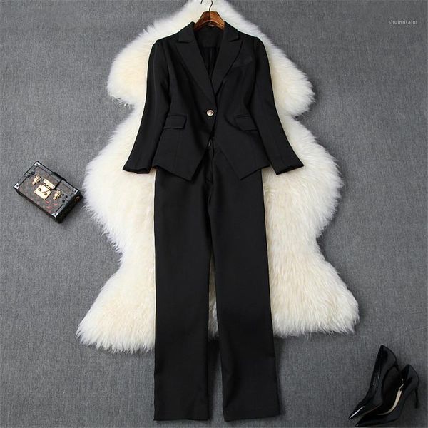 elegant lady business office pants 2piece set women 2019 autumn fashion notched one button blazer suit trousers set outfits1, White
elegant lady business office pants 2piece set women 2019 autumn fashion notched one button blazer suit trousers set outfits1, White