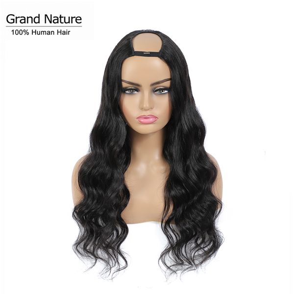 lace wigs u part wig human hair 180 density glueless brazilian loose body wave can be permed dyed remy natural color, Black;brown
lace wigs u part wig human hair 180 density glueless brazilian loose body wave can be permed dyed remy natural color, Black;brown