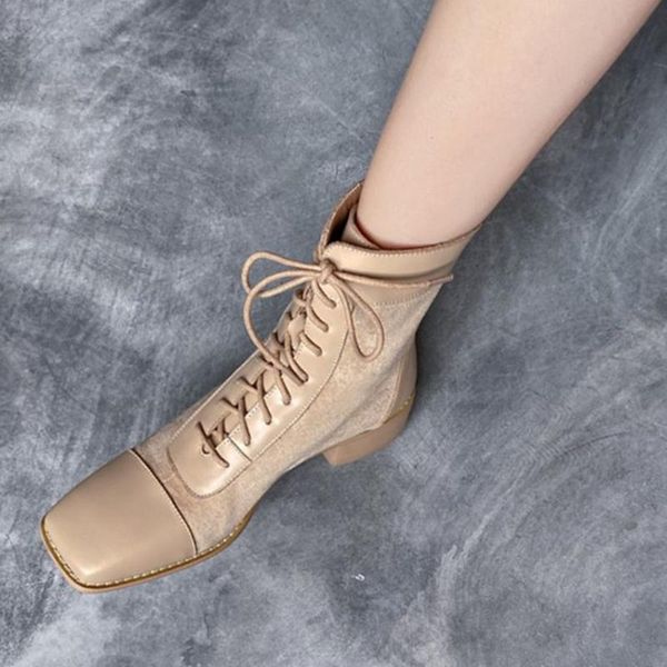 boots ankle women's shoes genuine leather winter korean patchwork streetwear lady dating femme, Black
boots ankle women's shoes genuine leather winter korean patchwork streetwear lady dating femme, Black