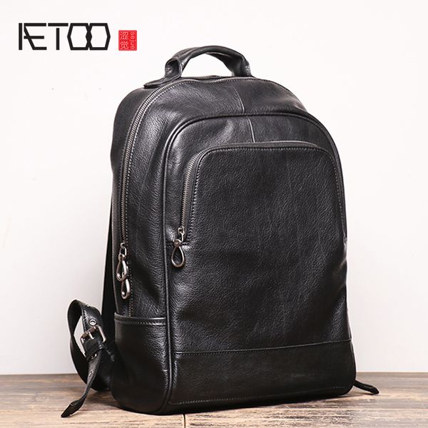 hbp aetoo men's new backpack casual backpack large capacity computer bag retro leather travel bag european and american style school
hbp aetoo men's new backpack casual backpack large capacity computer bag retro leather travel bag european and american style school
