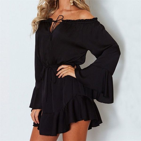 stylish bar women deep slash-neck off shoulder dress ladies long sleeve solid flare dresses party high waist dress h24 y200101, White;black
stylish bar women deep slash-neck off shoulder dress ladies long sleeve solid flare dresses party high waist dress h24 y200101, White;black