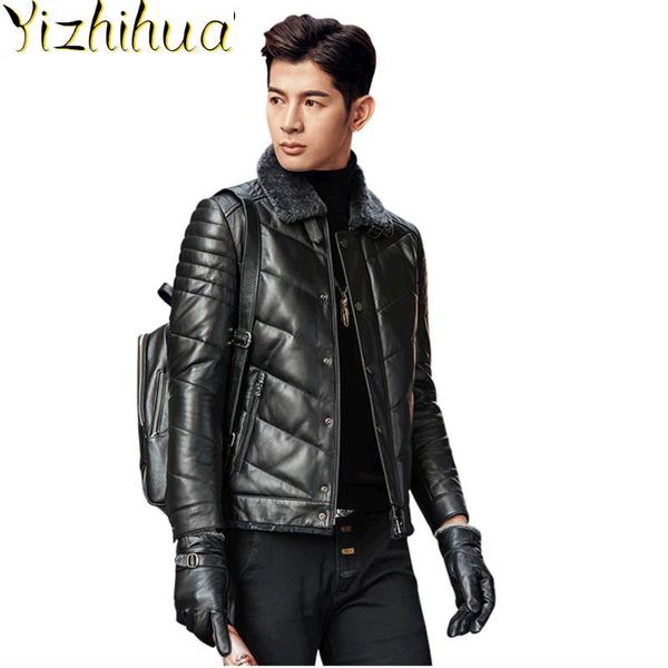 azazel short genuine leather jacket men sheepskin coat wool collar autumn winter down jacket chaqueta cuero hombre h02 kj2524, Black
azazel short genuine leather jacket men sheepskin coat wool collar autumn winter down jacket chaqueta cuero hombre h02 kj2524, Black
