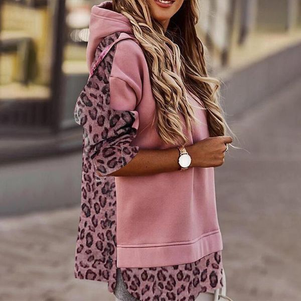 leopard print patchwork women hoodies pullover long sleeve casual loose strap female streetwear spring autumn fashion outerwear, Black
leopard print patchwork women hoodies pullover long sleeve casual loose strap female streetwear spring autumn fashion outerwear, Black